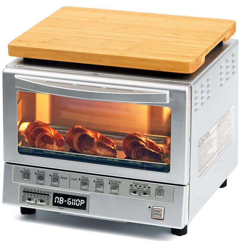 Umilife Cutting board Compatible with Panasonic NB-G110P FlashXpress Toaster Oven (Oven Excluded)  Countertop Oven Accessories  With Heat Resistant Non-Skid Silicone Feet  Protects Cabinet  More Storage Space - Image 1
